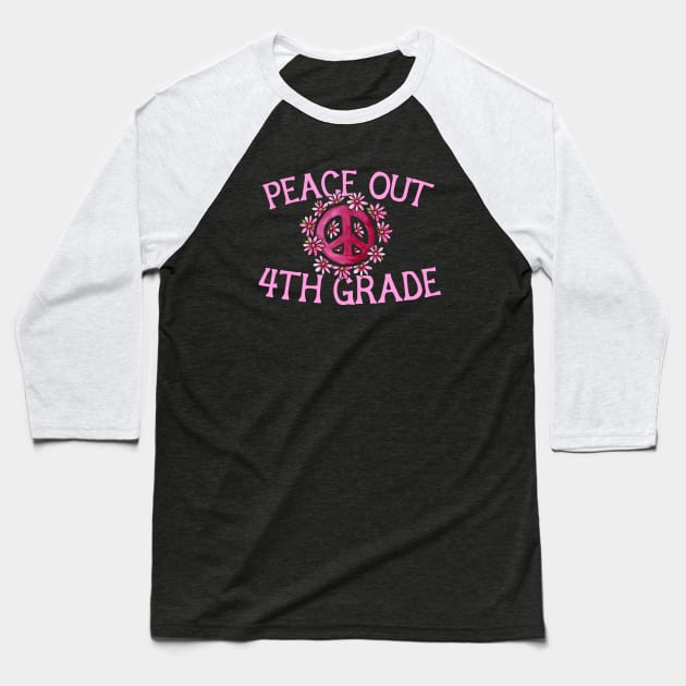 Peace out 4th grade Baseball T-Shirt by bubbsnugg